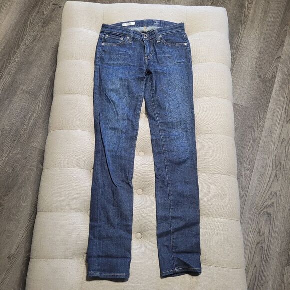 Ag Adriano Goldschmied Blue Stilt Cigarette Leg Womens 24 R - Picture 3 of 12